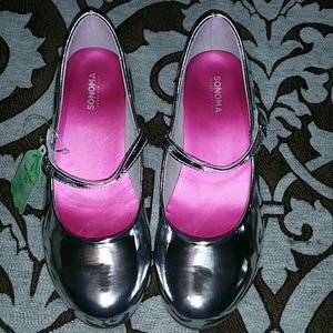 Patent Silver big kids Sonoma small block heels